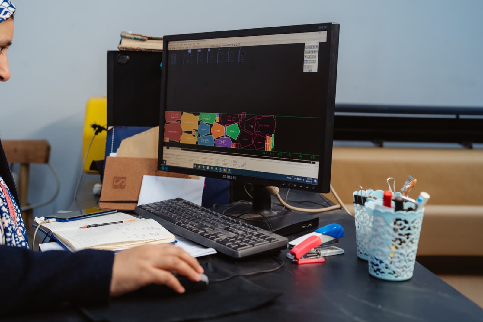 قسم تصميم وتعشيق الباترونات بنظام CAD
