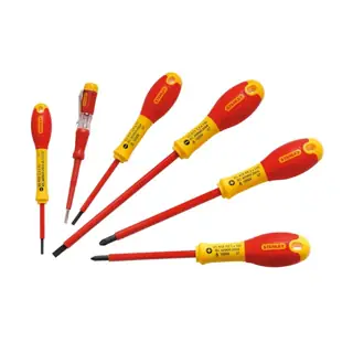 طقم مفكات عازلة VDE متوازية Stanley 0-65-443، 6 قطع