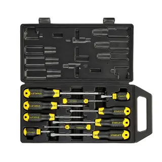 طقم مفكات 10 قطع Stanley 2-65-005 بمقبض مريح