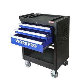 عربة أدوات بـ 3 أدراج وعجلات، 764x470x1000 مم – WORKPRO