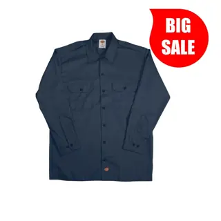 قميص عمل Dickies 574 كم طويل، كحلي غامق