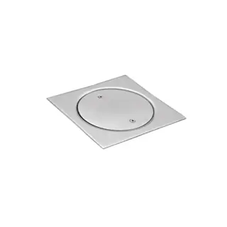 غطاء مصرف (فتحة تنظيف) 7001B، 150x150mm، إطار ستانلس ستيل 316 مع وردة منع تسرب وغطاء ومسامير
