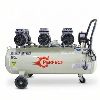 كمبروسر هواء صامت، 100 لتر، 8 بار، 0.75 حصان، إمداد هواء ثابت – Perfect