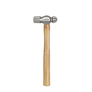 WORKPRO Ball Pein Hammer with Hardwood Handle for Metalworking