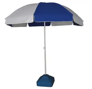 شمسية شاطئ TR-4/S58BAV 180 سم، الأضلاع: 2.5 مم D X 33.5"/15" X8 أضلاع