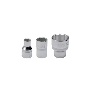 بكس Elora بي-هيكساجون (770-LM)، درايف 1/2"، حلقة مضلعة، مطلي كروم