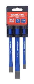 WORKPRO 3-Piece Cold Chisel Set, CR-V Forged for Precise Metal Cutting