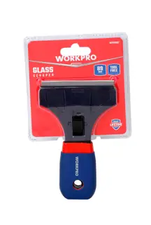 WORKPRO Glass & Tile Scraper, 3-1/2 inch Retractable Blade for Safe Storage