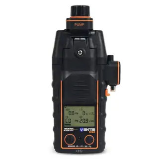 جهاز كشف غازات متعدد Industrial Scientific Ventis® MX4 مع مضخة منزلقة مدمجة - إعداد 4 غازات (LEL، CO، H2S، O2) مع شاحن مكتبي - USA