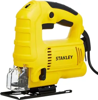 منشار ترددي، 600 واط كهربائي سلكي مع تغيير شفرة بدون أدوات لقطع الخشب بدقة – Stanley