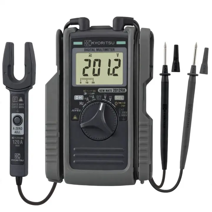 Kyoritsu KM-2012RA (EH) Digital Multimeter with AC/DC Clamp Sensor - KEW MATE 2012RA - True RMS - 120A