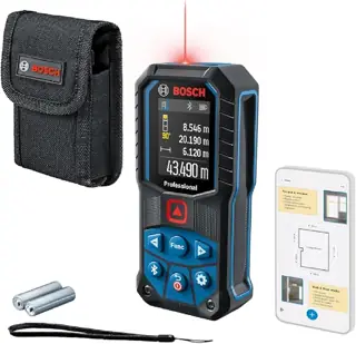 جهاز قياس المسافة بالليزر 50 متر، مقاوم للماء، تصميم مدمج، قياس دقيق – Bosch