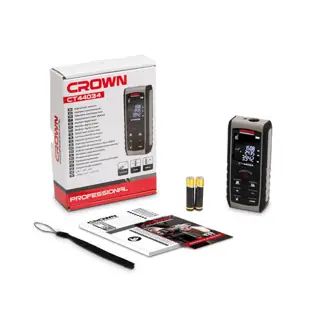 جهاز قياس المسافة بالليزر 80 متر، قياسات دقيقة للمساحة والحجم – Crown