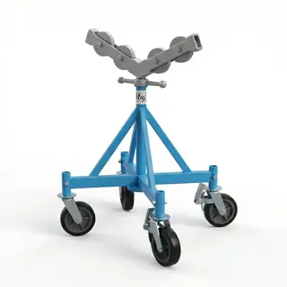MAX Metal Pipe Stand with Roller Bracket