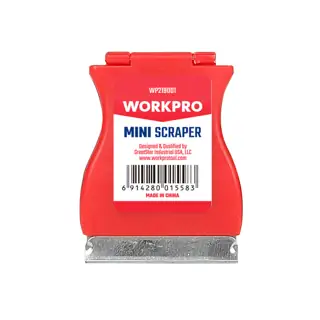 WORKPRO Mini Scraper, Plastic Razor Blade Scraper for Hard-to-Access Areas