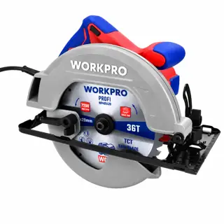 منشار دائري احترافي 185 ملم، 1700 واط، 6000 دورة/دقيقة، لقطع نظيفة ودقيقة – WORKPRO