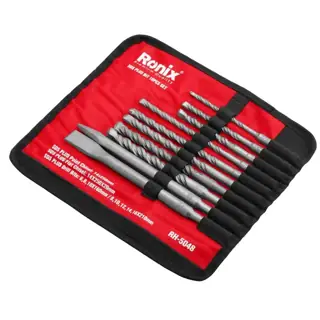رونيكس طقم بنطة SDS بلس (ريشة) 10 قطعة - موديل RH-5048