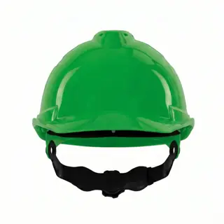 خوذة أمان، حماية عالية من الصدمات، مقاس قابل للتعديل، HDPE أخضر – Gariox