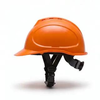 خوذة أمان، HDPE، برتقالي، قابلة للتعديل 52-62 سم، تعليق 4/6 نقاط، حماية عالية من الصدمات – Gariox
