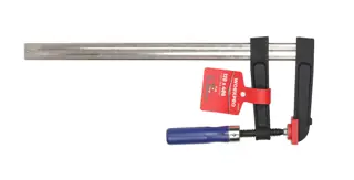 WORKPRO Steel Bar Clamp, Wooden Handle, Strong Grip