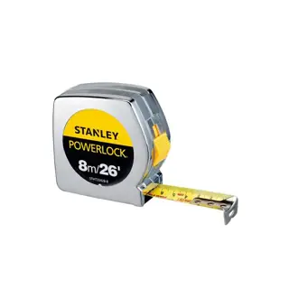 شريط قياس Stanley STHT33428-8 Powerlock، 8m x 25mm (25ft)