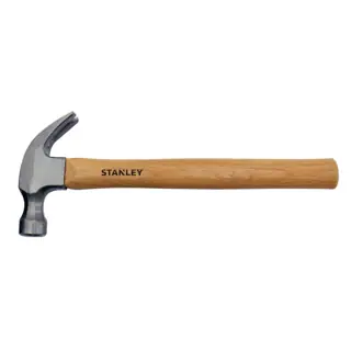 مطرقة مسامير Stanley STHT51339-8 بمقبض خشب سداسي، 16oz