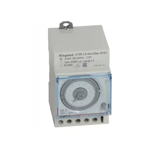 مفتاح توقيت تناظري Legrand 16A - قناة واحدة - برمجة يومية / أسبوعية 7 أيام