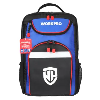 حقيبة ظهر أدوات، بوليستر 840D، سحاب شديد التحمل، جيوب، حمل مريح – WORKPRO