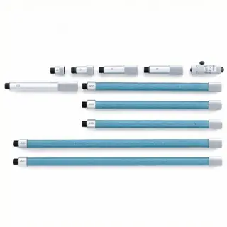 Mitutoyo Tubular Inside Micrometer Extension Rod, 2-60 inch, Hardened Steel