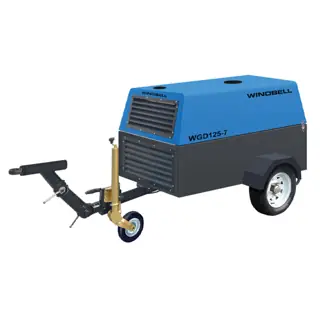 ويندبيل كمبروسر هواء ديزل، 30 حصان، تدفق هواء 125 CFM (3.5 متر³/دقيقة) WGD125