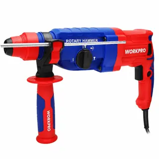 مطرقة دوارة SDS-PLUS مقاس 26 ملم، 800 واط، 3 جول، لحفر الخرسانة بسهولة – WORKPRO