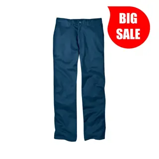 بنطلون عمل Dickies WP314S، كحلي غامق، طول داخلي 32، بكسرات